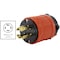 Ac Works Locking Plug, L15-20P, 20 A, 250V AC, Three Phase, Orange ASL1520P - alternate 3